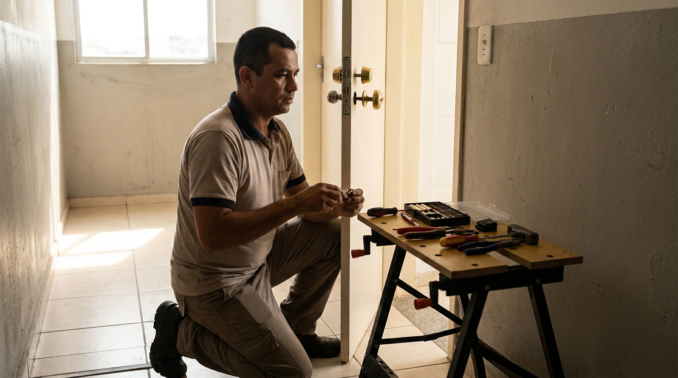 Troca de Segredo Residencial profissional em Santo André‑SP